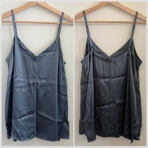 Xirena Grey Split-Hem Y2K Vintage Cami M